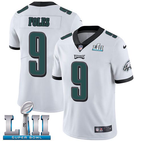 Youth Philadelphia Eagles #9 Foles White Limited 2018 Super Bowl NFL Jerseys->youth nfl jersey->Youth Jersey